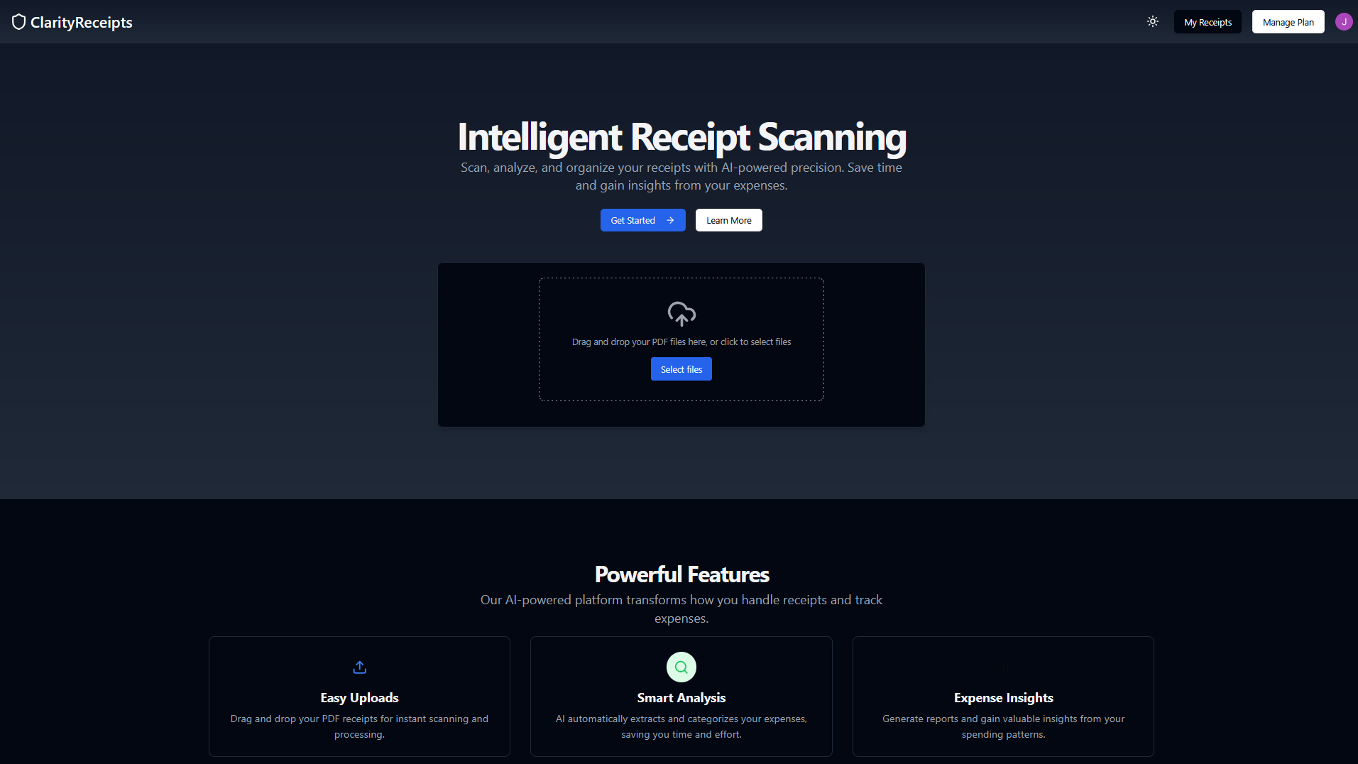 AI Receipt Tracking